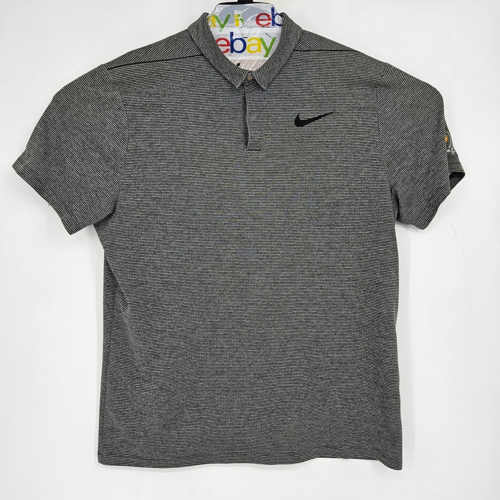 Nike Polo Shirt Mens XL Dri Fit Aeroreact Casual Short‎ Sleeve Presidents Cup